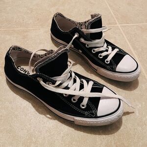 Converse Black and White Low-Top Sneakers